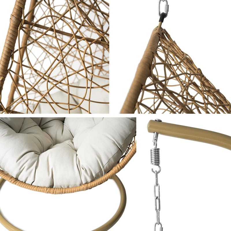 Solvero Hängstol utomhus - beige - Utemöbler & utemiljö - Utestol & trädgårdsstol - Hängfåtölj & hängstol utomhus