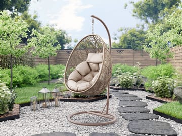 Solvero Hängstol utomhus - beige - Utemöbler & utemiljö - Utestol & trädgårdsstol - Hängfåtölj & hängstol utomhus