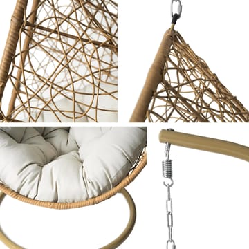 Solvero Hängstol utomhus - svart, beige - Utemöbler & utemiljö - Utestol & trädgårdsstol - Hängfåtölj & hängstol utomhus