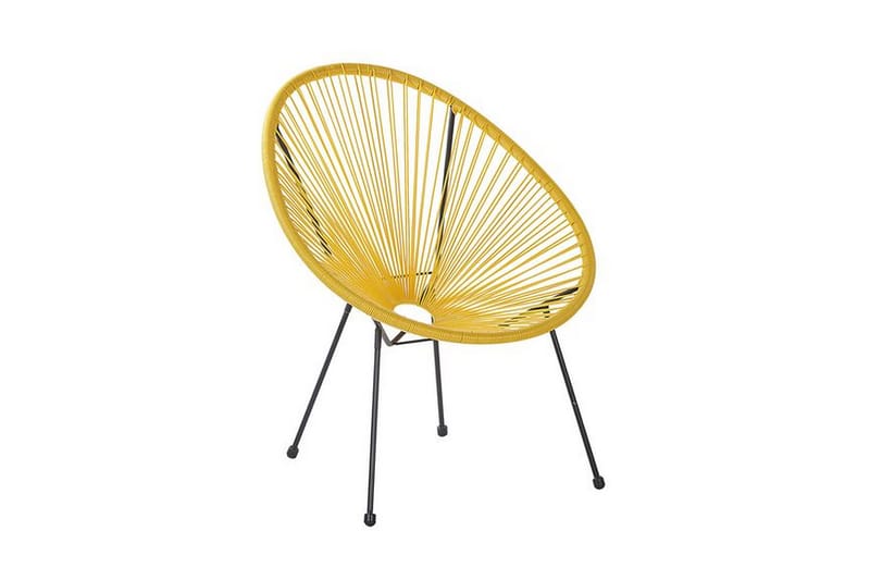 Stol Cayaco 2-pack - Konstrotting/Gul - Utefåtölj & loungefåtölj - Loungestol utomhus