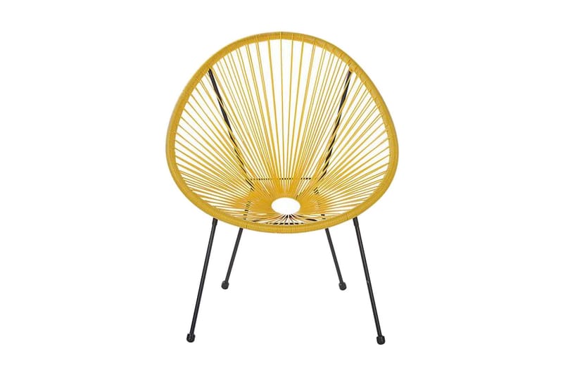 Stol Cayaco 2-pack - Konstrotting/Gul - Utefåtölj & loungefåtölj - Loungestol utomhus