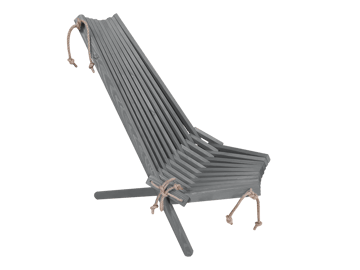 Stol Hillerstorp Ecochair - Grå - Utemöbler & utemiljö - Utestol & trädgårdsstol - Utefåtölj & loungefåtölj