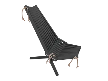 Stol Hillerstorp Ecochair - Svart - Utemöbler & utemiljö - Utestol & trädgårdsstol - Utefåtölj & loungefåtölj