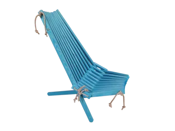 Stol Hillerstorp Ecochair - Turkos - Utemöbler & utemiljö - Utestol & trädgårdsstol - Utefåtölj & loungefåtölj