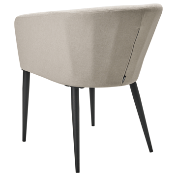 Stol utomhus Curgos - Beige/Svart - Utemöbler & utemiljö - Utestol & trädgårdsstol - Utefåtölj & loungefåtölj