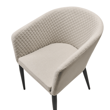Stol utomhus Curgos - Beige/Svart - Utemöbler & utemiljö - Utestol & trädgårdsstol - Utefåtölj & loungefåtölj
