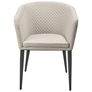 Stol utomhus Curgos - Beige/Svart - Utemöbler & utemiljö - Utestol & trädgårdsstol - Utefåtölj & loungefåtölj