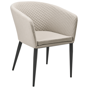 Stol utomhus Curgos - Beige/Svart - Utemöbler & utemiljö - Utestol & trädgårdsstol - Utefåtölj & loungefåtölj
