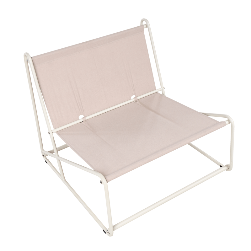 Stol utomhus med Dyna Pico Stål - Ljusbeige - Utemöbler & utemiljö - Utestol & trädgårdsstol - Utefåtölj & loungefåtölj