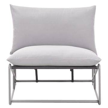 Stol utomhus med Dyna Pico Stål - Grå - Utemöbler & utemiljö - Utestol & trädgårdsstol - Utefåtölj & loungefåtölj