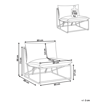 Stol utomhus med Dyna Pico Stål - Grön/Beige - Utemöbler & utemiljö - Utestol & trädgårdsstol - Utefåtölj & loungefåtölj