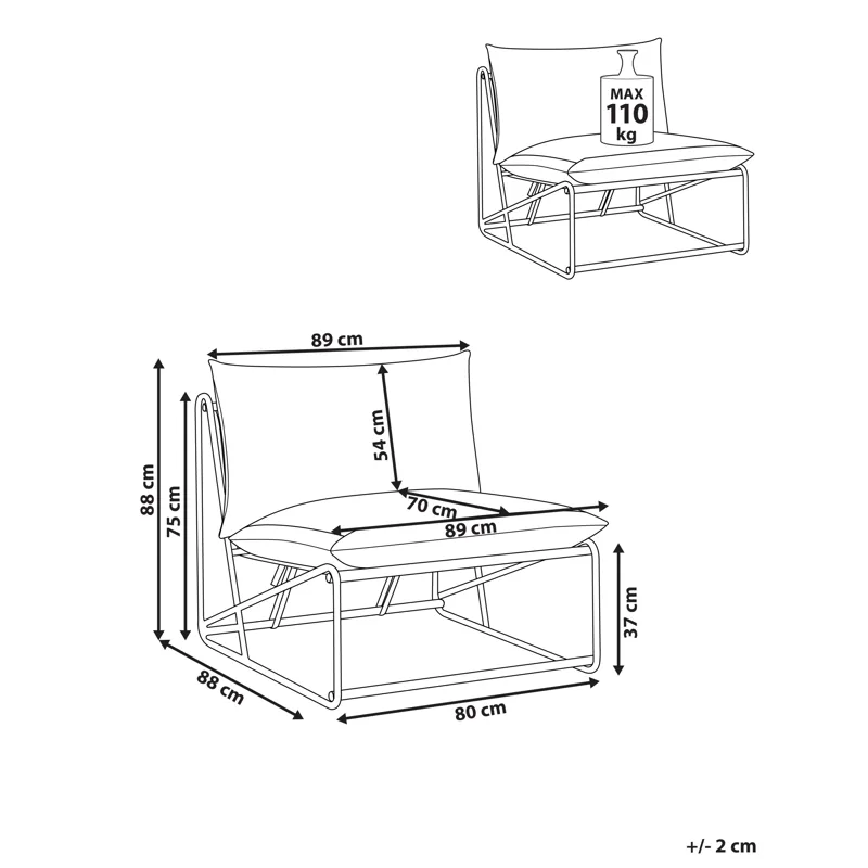 Stol utomhus med Dyna Pico Stål - Grön/Beige - Utemöbler & utemiljö - Utestol & trädgårdsstol - Utefåtölj & loungefåtölj