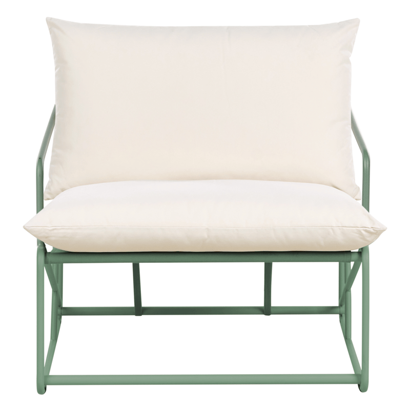 Stol utomhus med Dyna Ponte - Grön/Beige - Utemöbler & utemiljö - Utestol & trädgårdsstol - Utefåtölj & loungefåtölj