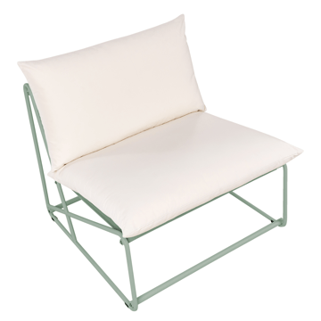 Stol utomhus med Dyna Pico Stål - Grön/Beige - Utemöbler & utemiljö - Utestol & trädgårdsstol - Utefåtölj & loungefåtölj