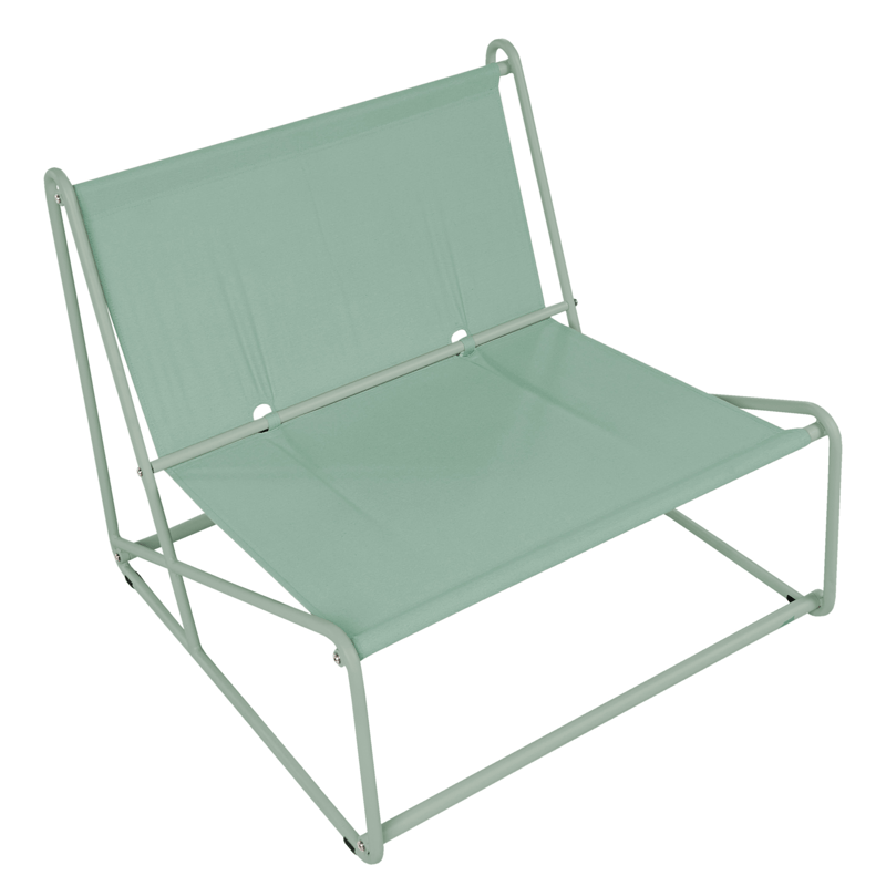 Stol utomhus med Dyna Pico Stål - Grön/Beige - Utemöbler & utemiljö - Utestol & trädgårdsstol - Utefåtölj & loungefåtölj