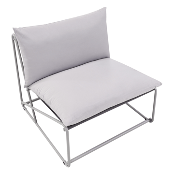 Stol utomhus med Dyna Pico Stål - Grå - Utemöbler & utemiljö - Utestol & trädgårdsstol - Utefåtölj & loungefåtölj