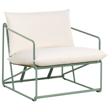 Stol utomhus med Dyna Ponte - Grön/Beige - Utemöbler & utemiljö - Utestol & trädgårdsstol - Utefåtölj & loungefåtölj