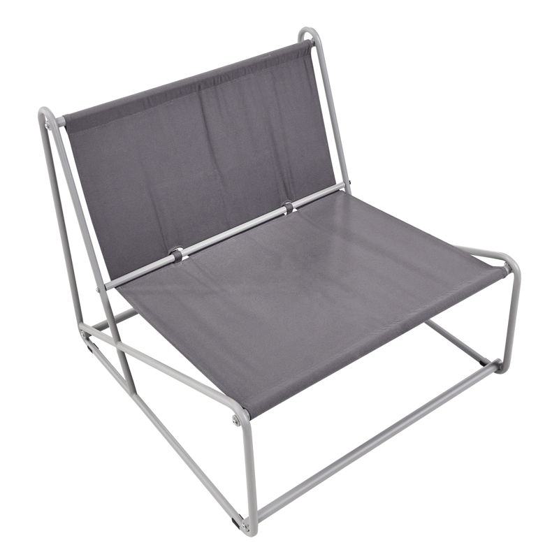 Stol utomhus med Dyna Pico Stål - Grå - Utemöbler & utemiljö - Utestol & trädgårdsstol - Utefåtölj & loungefåtölj