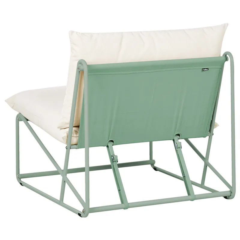 Stol utomhus med Dyna Pico Stål - Grön/Beige - Utemöbler & utemiljö - Utestol & trädgårdsstol - Utefåtölj & loungefåtölj