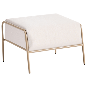 Stol utomhus Nimis med Fotpall - Beige - Utemöbler & utemiljö - Utestol & trädgårdsstol - Utefåtölj & loungefåtölj