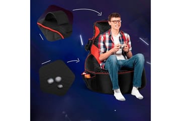 Sufian Sittsäck Utomhus 90 cm - Red/Svart - Utemöbler & utemiljö - Utestol & trädgårdsstol - Sittsäckar utomhus