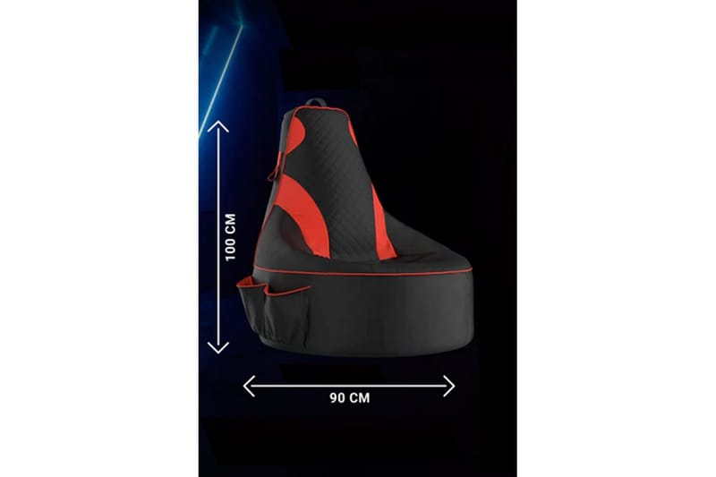 Sufian Sittsäck Utomhus 90 cm - Red/Svart - Utemöbler & utemiljö - Utestol & trädgårdsstol - Sittsäckar utomhus
