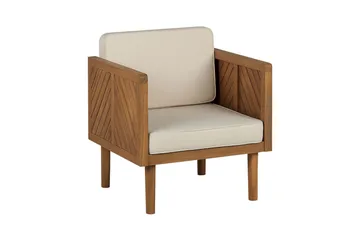 Taviano Utefåtölj - Ljusbrun/Beige - Utemöbler & utemiljö - Utestol & trädgårdsstol - Utefåtölj & loungefåtölj