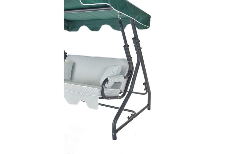 Trädgårdsdubbelgunga Laziuki (170 x 165 x 110 cm) Ljusgrågrön - Ljusgrågrön - Utemöbler & utemiljö - Utestol & trädgårdsstol - Hängfåtölj & hängstol utomhus