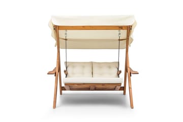 Trädgårdsdubbelgunga Limca Gunga Grädde - Grädde - Utemöbler & utemiljö - Utestol & trädgårdsstol - Hängfåtölj & hängstol utomhus