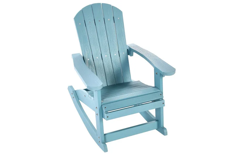 Trädgårdsgungstol Adirondack - Blå - Utemöbler & utemiljö - Utestol & trädgårdsstol - Gungstol utomhus