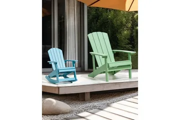 Trädgårdsgungstol Adirondack - Blå - Utemöbler & utemiljö - Utestol & trädgårdsstol - Gungstol utomhus