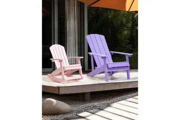 Trädgårdsgungstol Adirondack - Rosa - Utemöbler & utemiljö - Utestol & trädgårdsstol - Gungstol utomhus