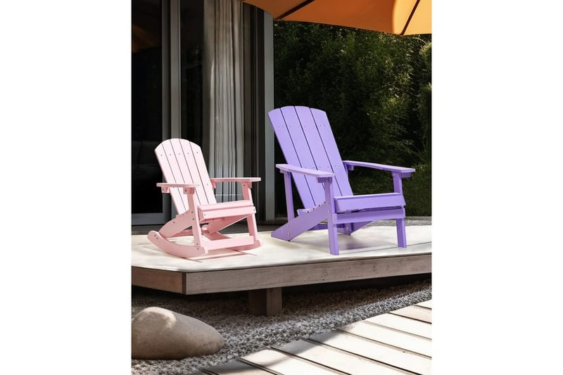 Trädgårdsgungstol Adirondack - Rosa - Utemöbler & utemiljö - Utestol & trädgårdsstol - Gungstol utomhus