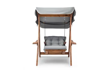 Trädgårdssingelgunga Limca Gunga Grå - Grå - Utemöbler & utemiljö - Utestol & trädgårdsstol - Hängfåtölj & hängstol utomhus