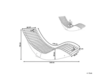 Trädgårdssolstol Brescia II - Utemöbler & utemiljö - Utestol & trädgårdsstol - Solsäng & solvagn