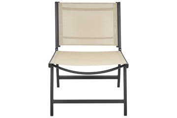 Trädgårdsstol Marceddi - Beige, svart - Utemöbler & utemiljö - Utestol & trädgårdsstol - Utefåtölj & loungefåtölj