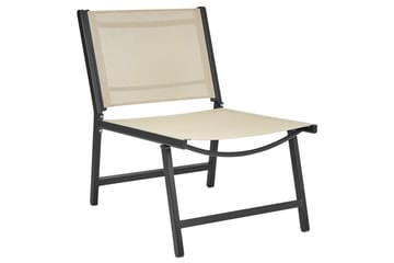 Trädgårdsstol Marceddi - Beige, svart - Utemöbler & utemiljö - Utestol & trädgårdsstol - Utefåtölj & loungefåtölj