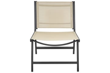Trädgårdsstol Marceddi - Beige, svart - Utemöbler & utemiljö - Utestol & trädgårdsstol - Utefåtölj & loungefåtölj