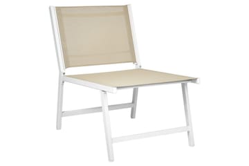 Trädgårdsstol Marceddi - Beige, vit - Utemöbler & utemiljö - Utestol & trädgårdsstol - Utefåtölj & loungefåtölj