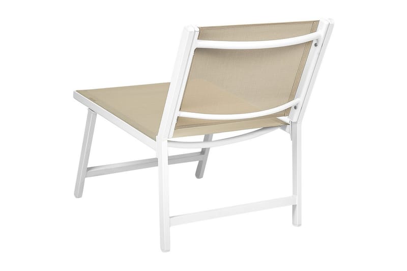 Trädgårdsstol Marceddi - Beige, vit - Utemöbler & utemiljö - Utestol & trädgårdsstol - Utefåtölj & loungefåtölj