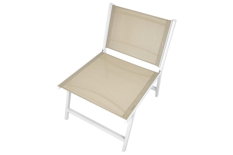 Trädgårdsstol Marceddi - Beige, vit - Utemöbler & utemiljö - Utestol & trädgårdsstol - Utefåtölj & loungefåtölj