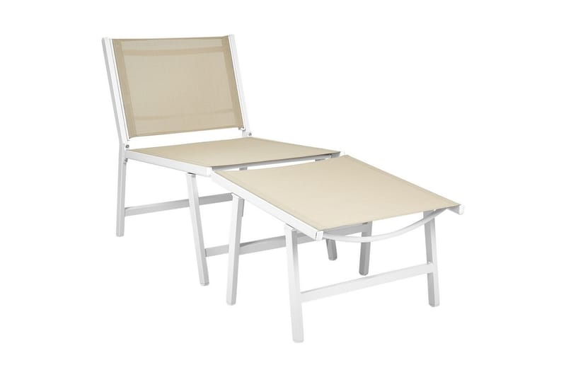 Trädgårdsstol set om 2 Marceddi - Beige, vit - Utemöbler & utemiljö - Utestol & trädgårdsstol - Utefåtölj & loungefåtölj