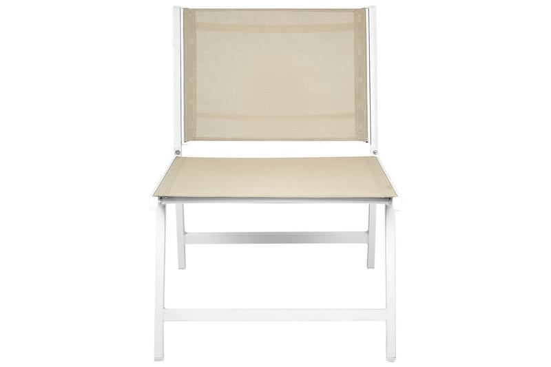 Trädgårdsstol set om 2 Marceddi - Beige, vit - Utemöbler & utemiljö - Utestol & trädgårdsstol - Utefåtölj & loungefåtölj
