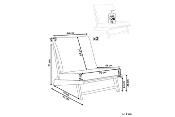 Trädgårdsstol set om 2 Micciano - Utemöbler & utemiljö - Utestol & trädgårdsstol - Utefåtölj & loungefåtölj