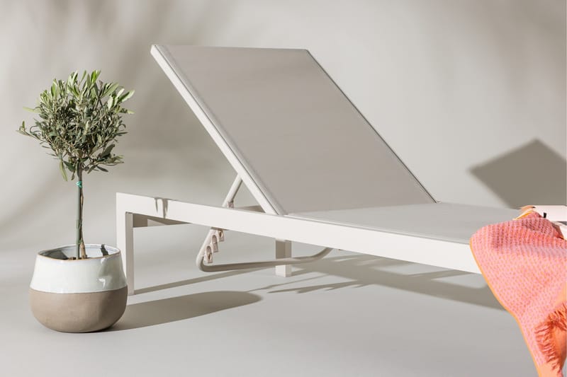 Tunis Solsäng Beige - Beige - Utemöbler & utemiljö - Utestol & trädgårdsstol - Solsäng & solvagn