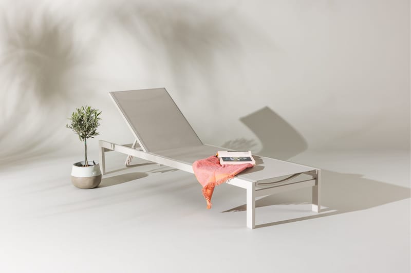 Tunis Solsäng Beige - Beige - Utemöbler & utemiljö - Utestol & trädgårdsstol - Solsäng & solvagn