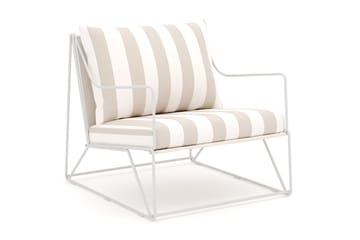 Usteryd loungefåtölj utomhus - Beige/Striped - Utemöbler & utemiljö - Utestol & trädgårdsstol - Utefåtölj & loungefåtölj