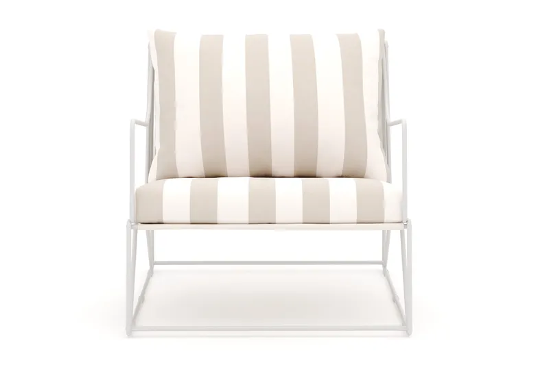 Usteryd loungefåtölj utomhus - Beige/Striped - Utemöbler & utemiljö - Utestol & trädgårdsstol - Utefåtölj & loungefåtölj