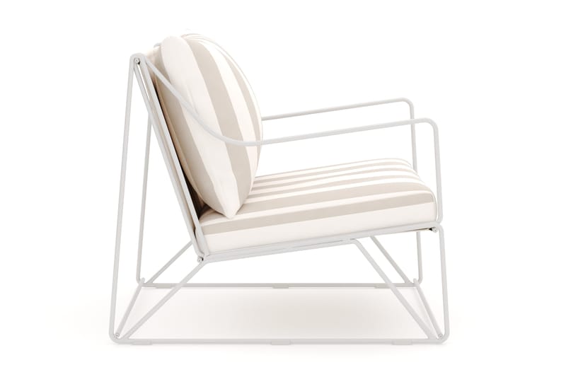 Usteryd loungefåtölj utomhus - Beige/Striped - Utemöbler & utemiljö - Utestol & trädgårdsstol - Utefåtölj & loungefåtölj