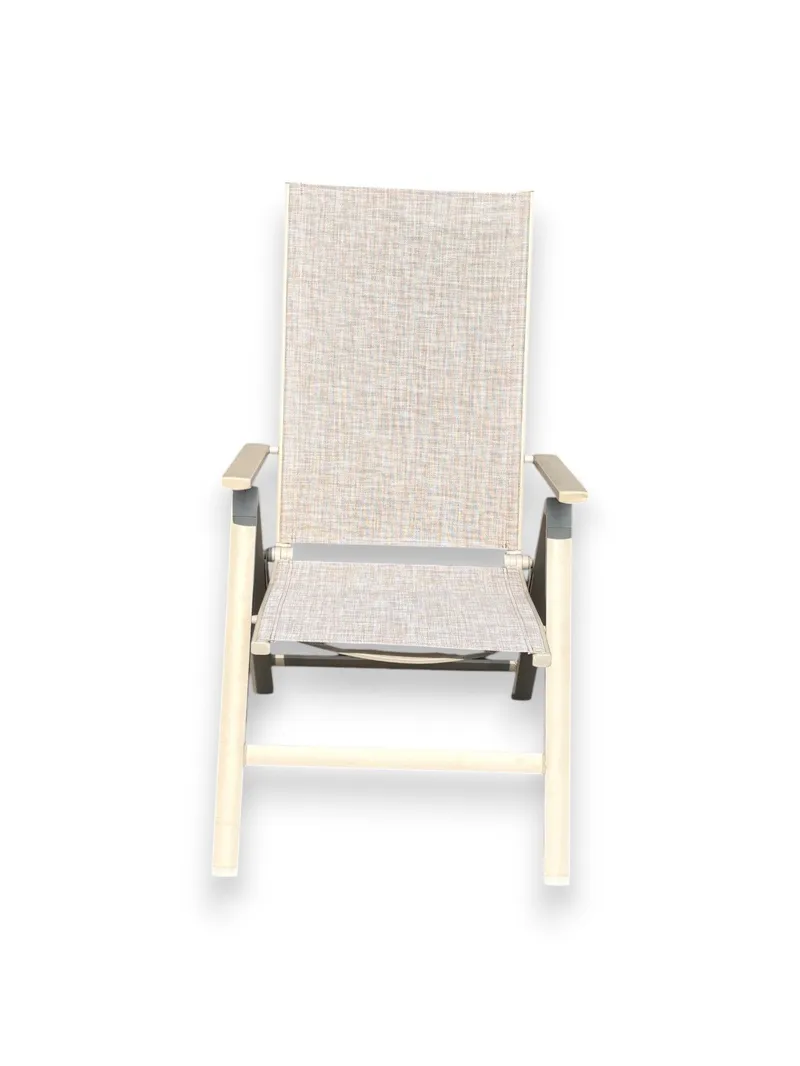 Utefåtölj Palermo 3-pos fällbar - korallsand - Utemöbler & utemiljö - Utestol & trädgårdsstol - Positionsstol